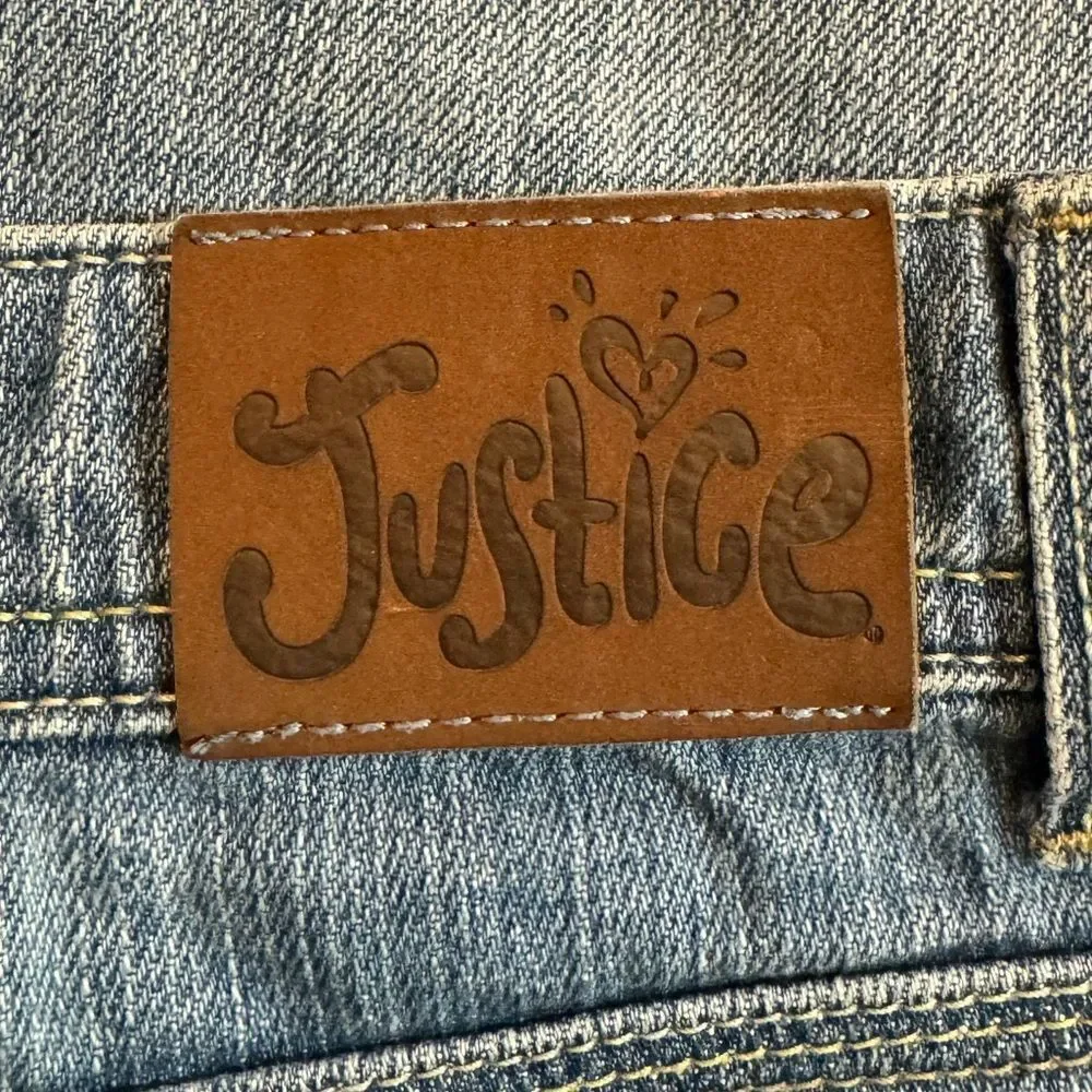 Blue Justice Simply Low Rise Jeans Size 14R Straight Leg